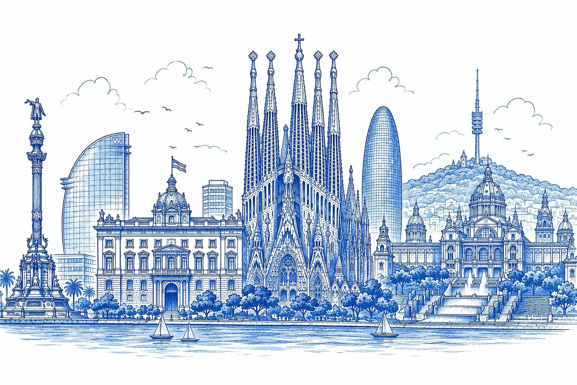 Ilustración de Barcelona · Congreso OPPE 2026